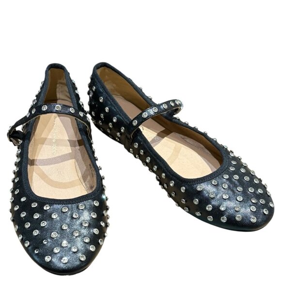 House of Harlow 1960 "Flashy" Mary Jane Flats Black Size 9 - Picture 1 of 10